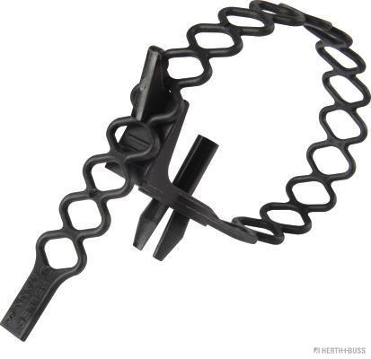 HERTH&BUSS Kabelbinder, Ø 6,2- 6,7 mm, 10 x 160 mm, PA 6.6, wiederverschließbar