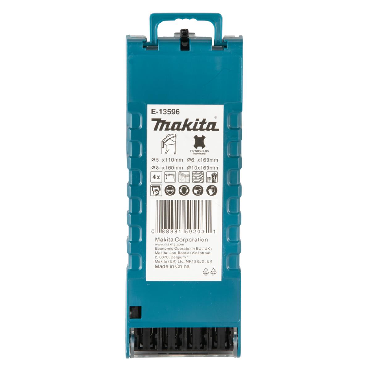 Makita SDS-PLUS Bohrer Centering tip 4-teiliges Set, SDS-PLUS, Zweischneider, Zentrierspitze