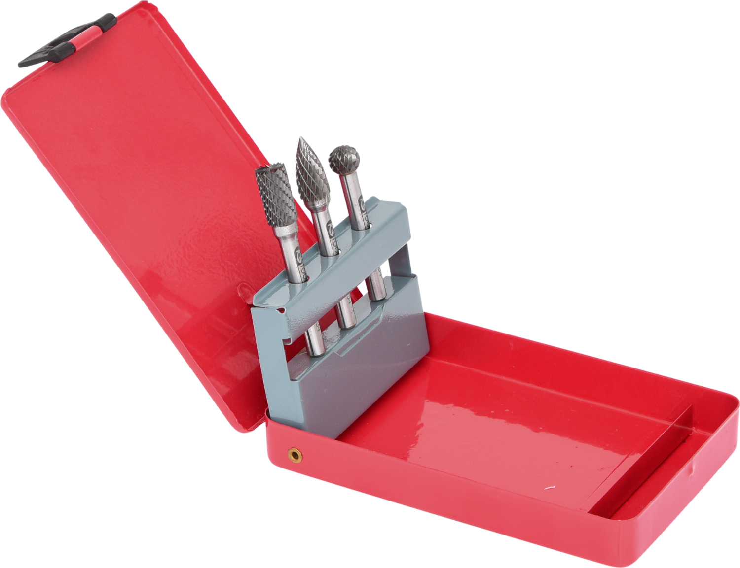 KS Tools HM Frässtift-Satz in Stahlblechkassette, 3-tlg