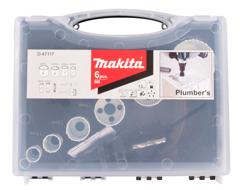 Makita HSS BiM Lochsägen Sanitär-Set Ø 19-57mm - Schnitttiefe 38mm - D-47117