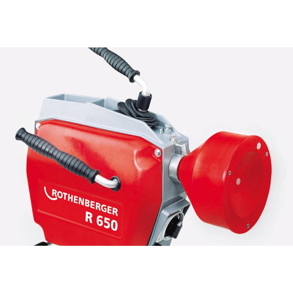 Rothenberger Rohrreinigungsmaschine R550 230V rot für Europa mit FS