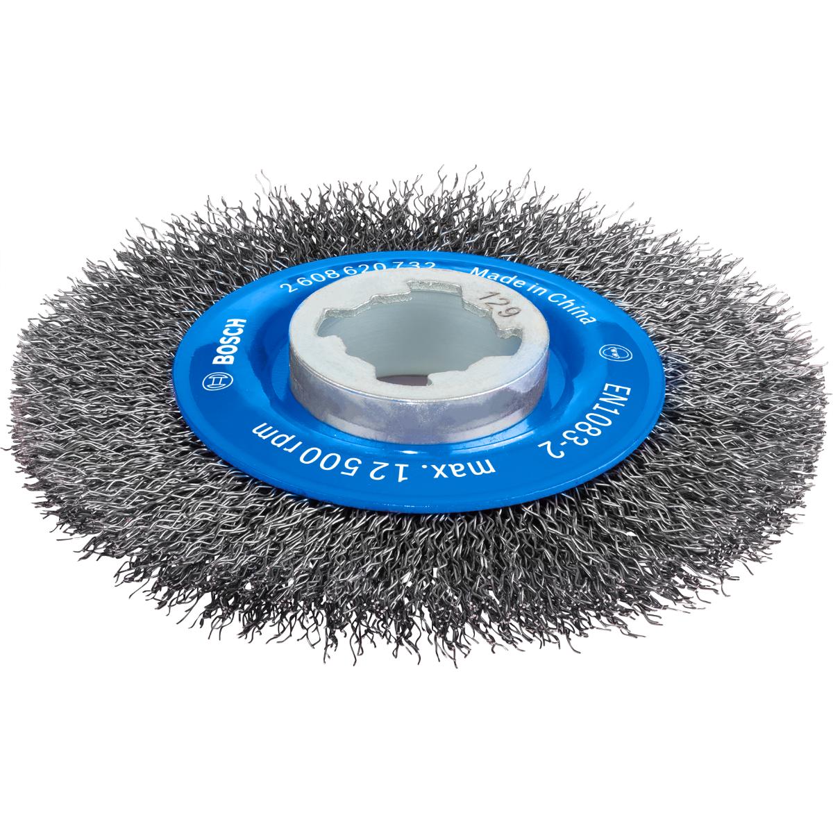 Bosch PRO Scheibenbürste Clean for Metal X-LOCK, gewellt, 115 mm, 0,3 mm
