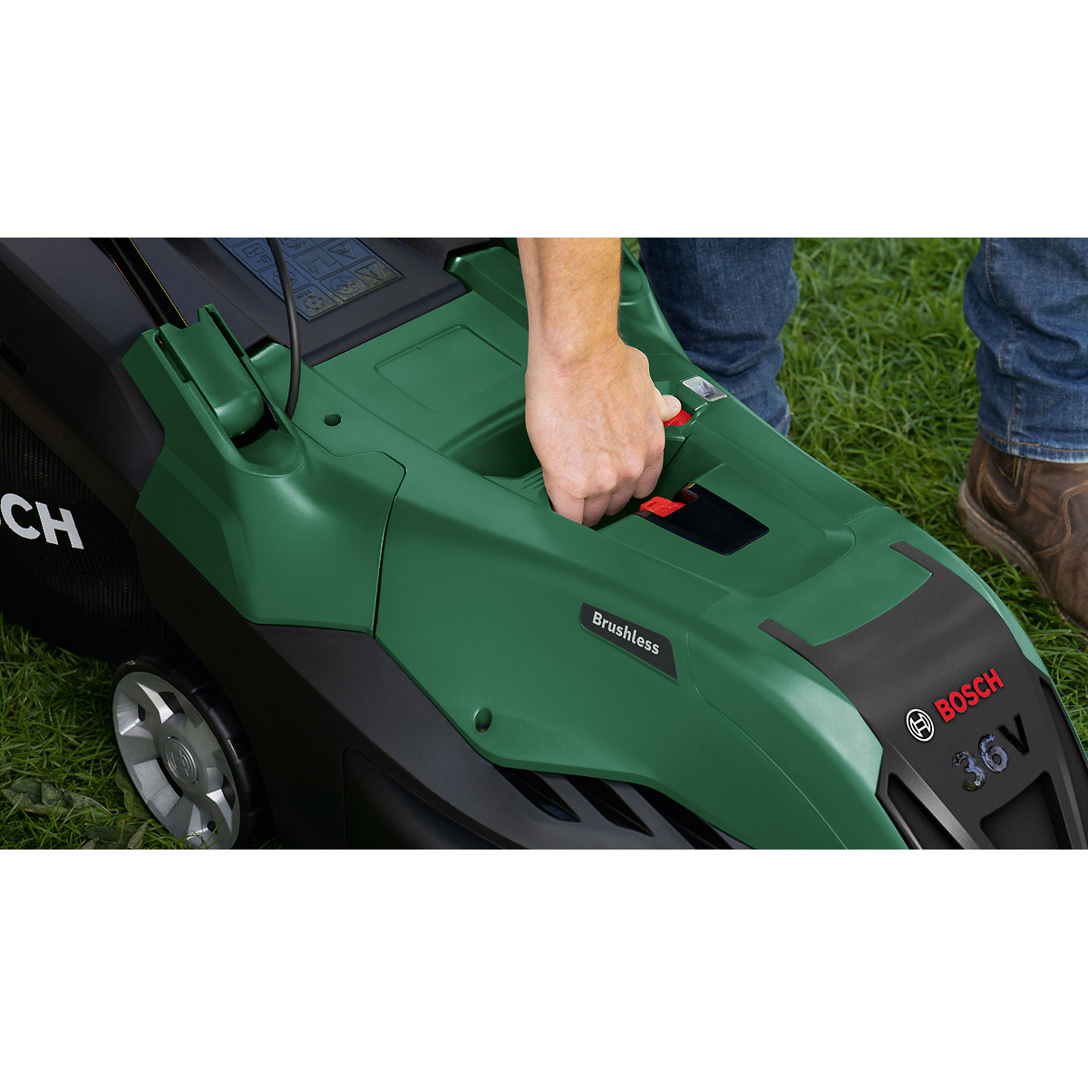 Bosch Akku-Rasenmäher AdvancedRotak 36V-40-650, 2 x Akku 36V 2,0Ah