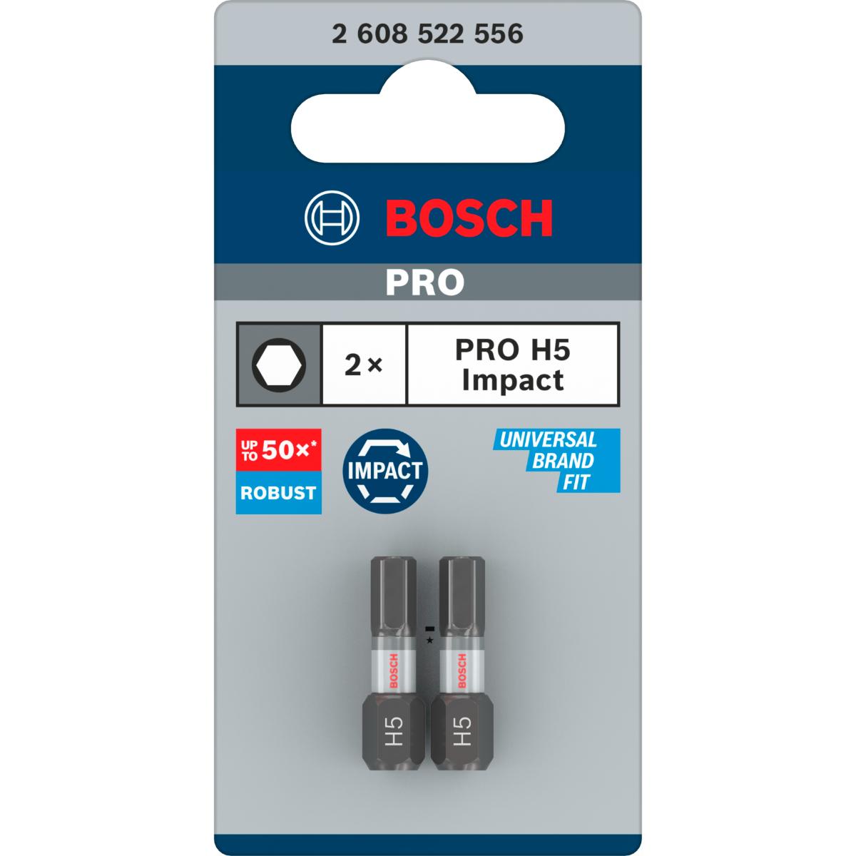 Bosch PRO Hex Impact Bit H5 - 2 Stück