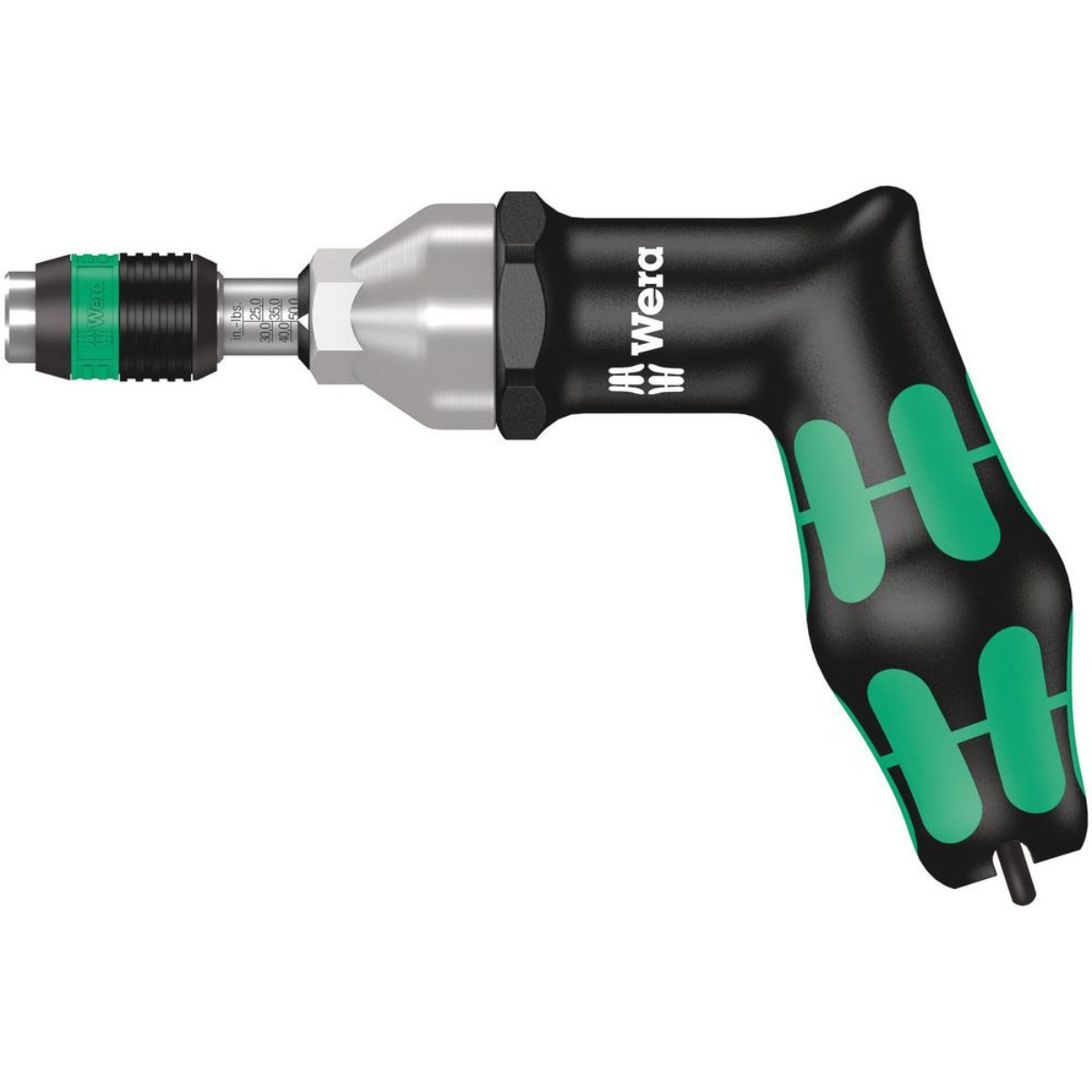 Wera Serie 7400 Kraftform Pistolengriff, Drehmomentschraubendreher + Rapidaptor Schnellwechselfutter