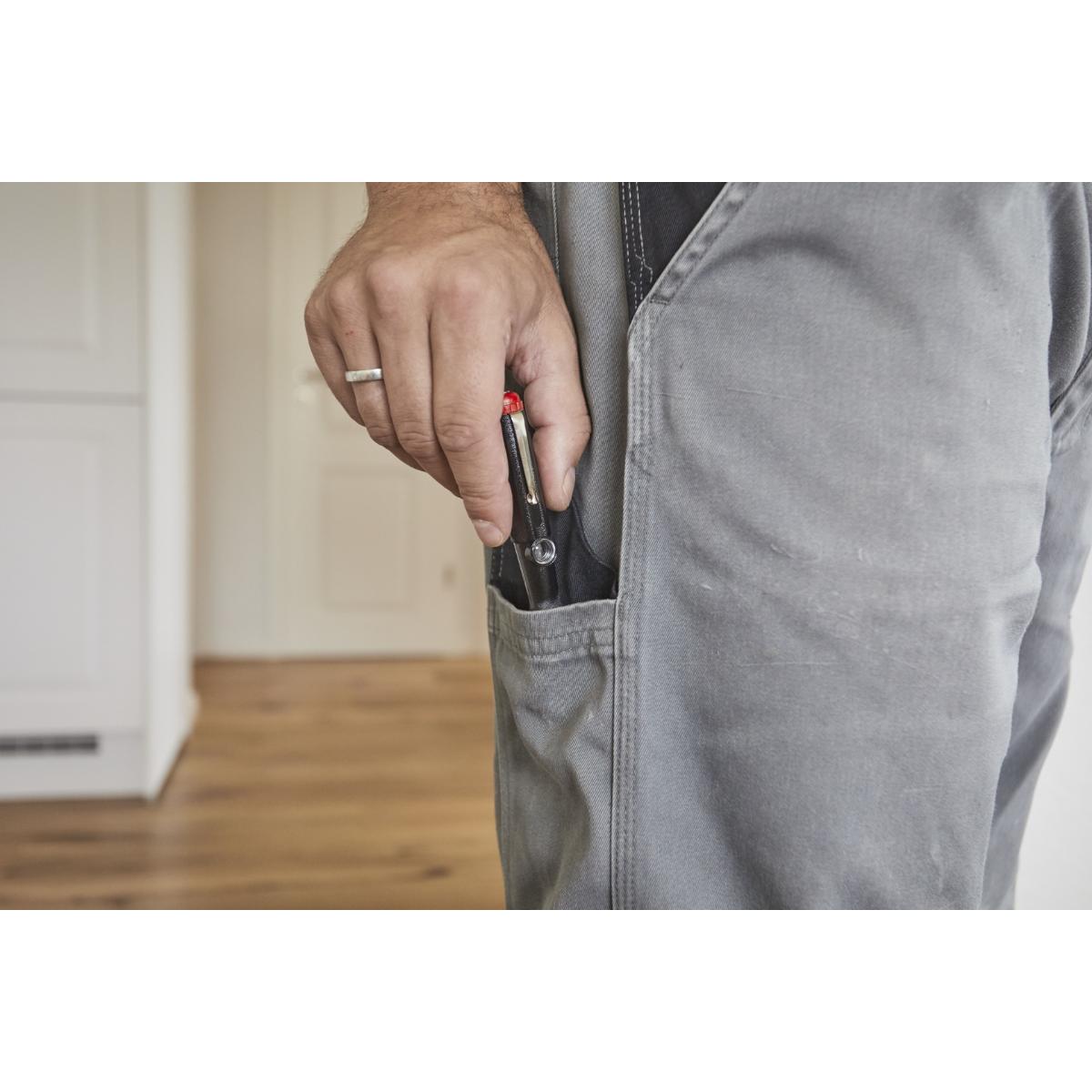 Wiha Spannungsprüfer 150-250 Volt Schlitz schwarz, mit Ansteckclip