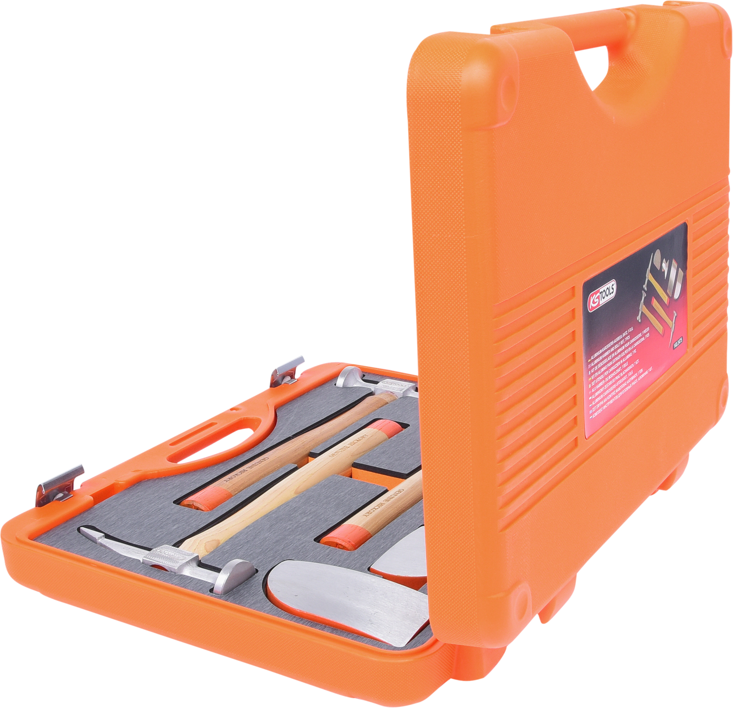 KS Tools Aluminium-Karosserie-Ausbeul-Satz, 7-tlg