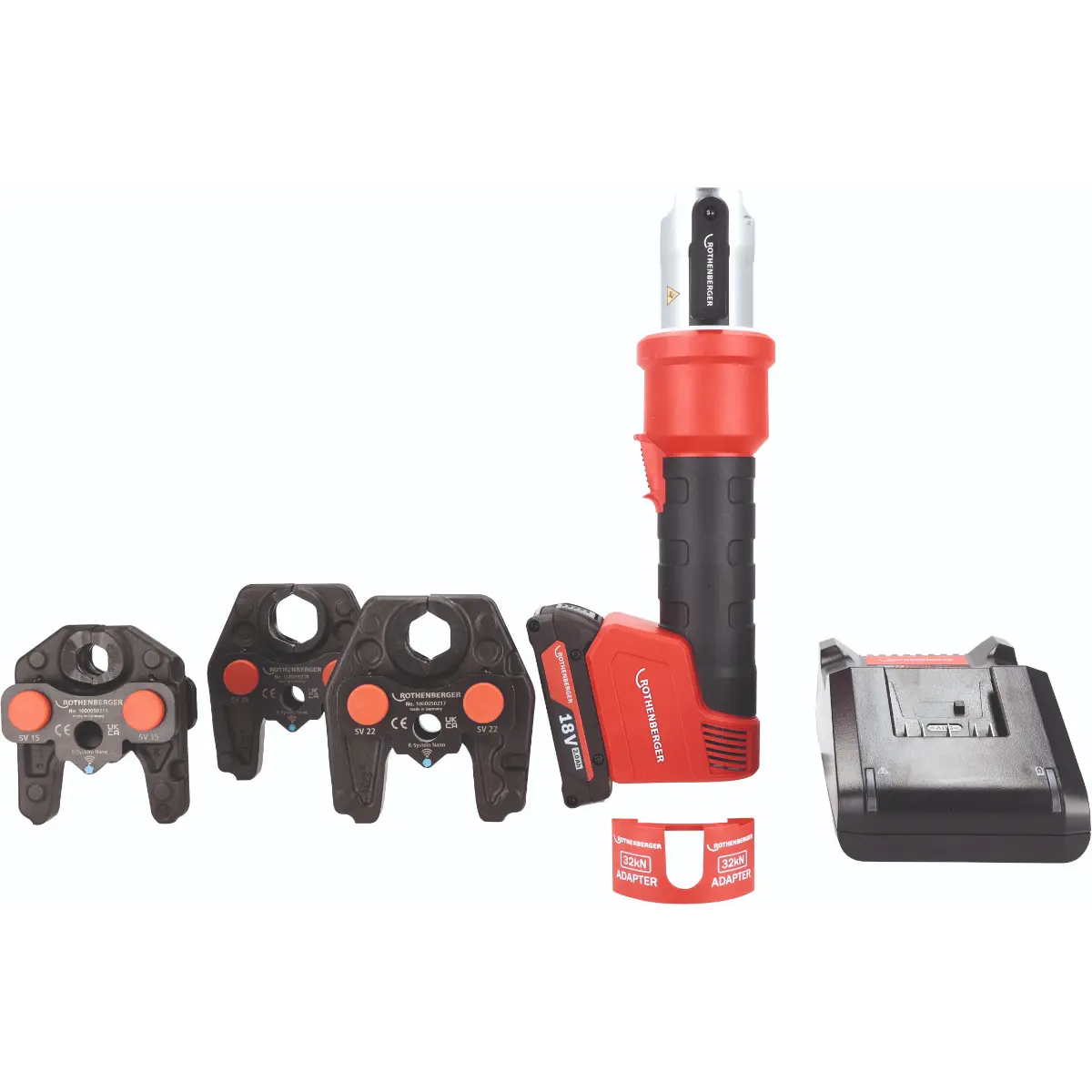 Rothenberger ROMAX NANO iJAWs Set, SV, 15-22-28mm, 2Ah, AMPShare