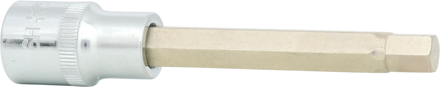 KS Tools 1/2" CHROMEplus Bit-Stecknuss Innensechskant, lang