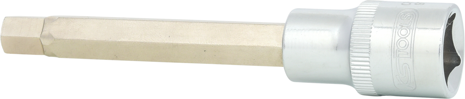 KS Tools 1/2" CHROMEplus Bit-Stecknuss Innensechskant, lang