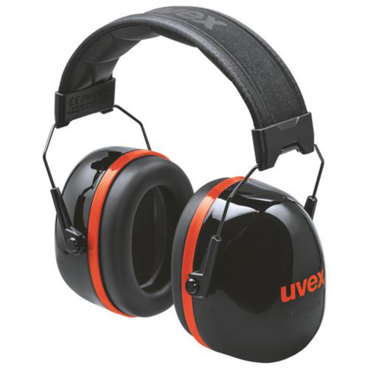 uvex K30 Kapselgehörschutz schwarz/ rot SNR 36 dB
