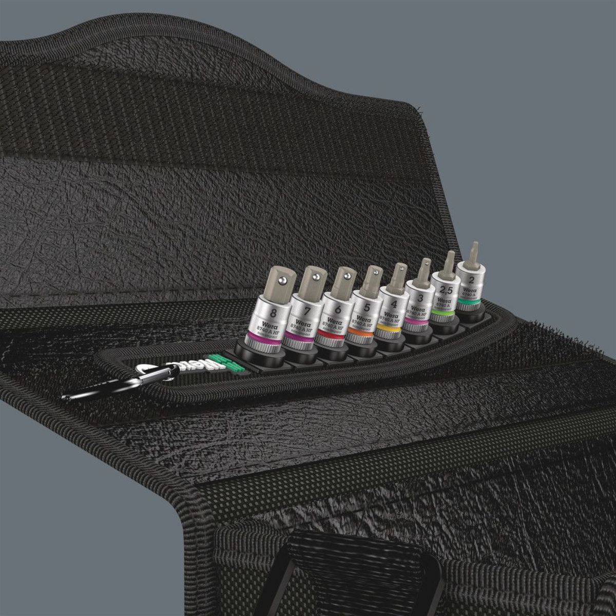 Wera Belt B 2 Zyklop Bitnuss-Satz Innensechskant, mit Haltefunktion, 3/8"-Antrieb, 8-teilig