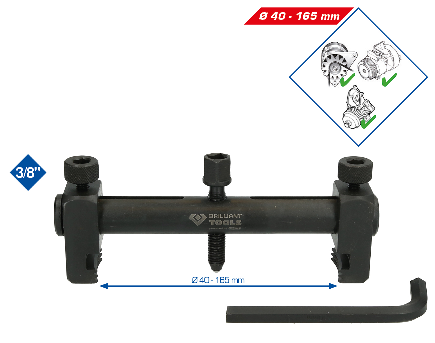 Brilliant Tools Riemenscheiben-Abzieher - BT616000