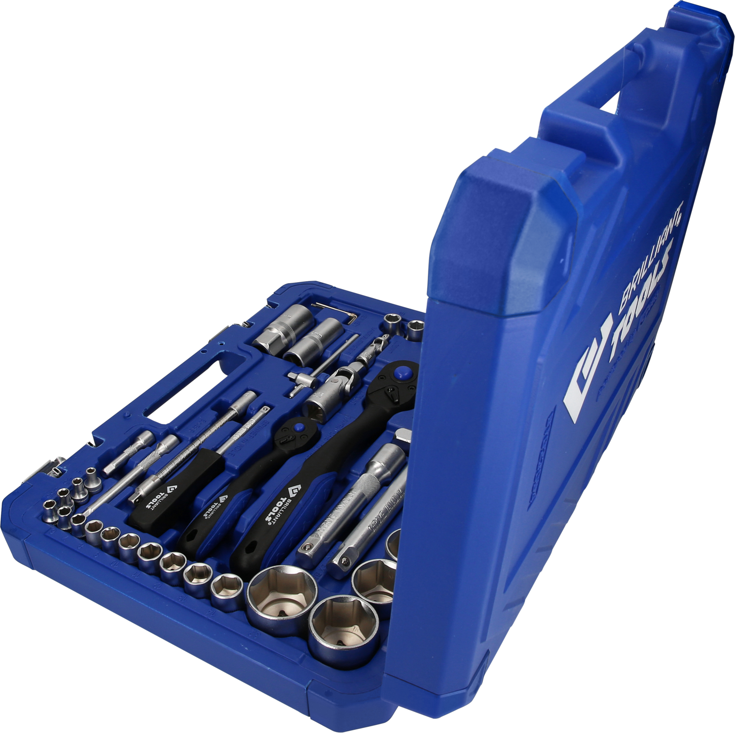 Brilliant Tools Steckschlüssel-Satz, 94-tlg, 1/4", 1/2" - BT023094