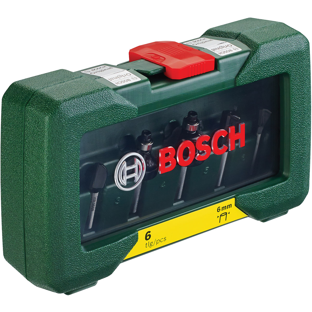 Bosch HM-Fräser-Set mit 6 mm Schaft, 6-teilig