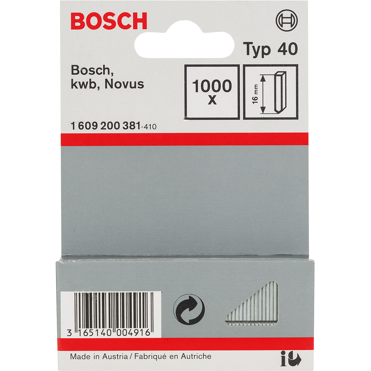 Bosch Stift Typ 40