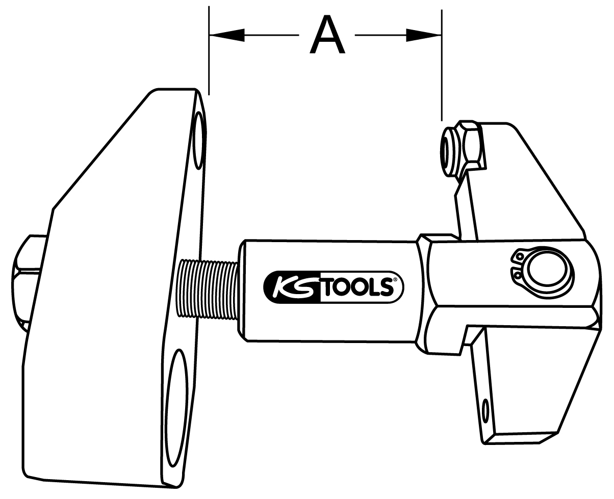 KS Tools Klemmschrauben-Ausdrücker, Grundgerät
