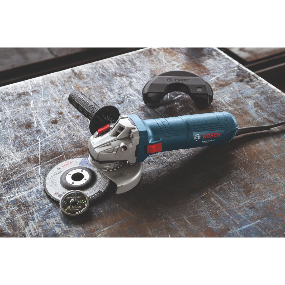 Bosch Winkelschleifer GWS 12-125,SDS-Überwurfmutter,im Karton