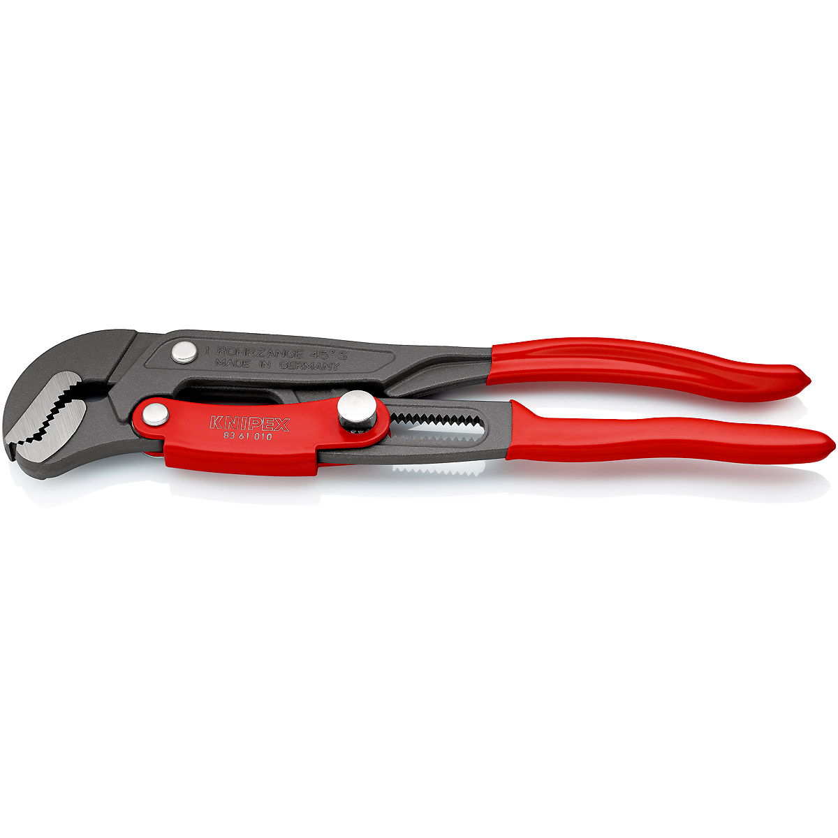KNIPEX Rohrzange S-Maul mit Schnelleinstellung 330 mm grau pulverbeschichtet