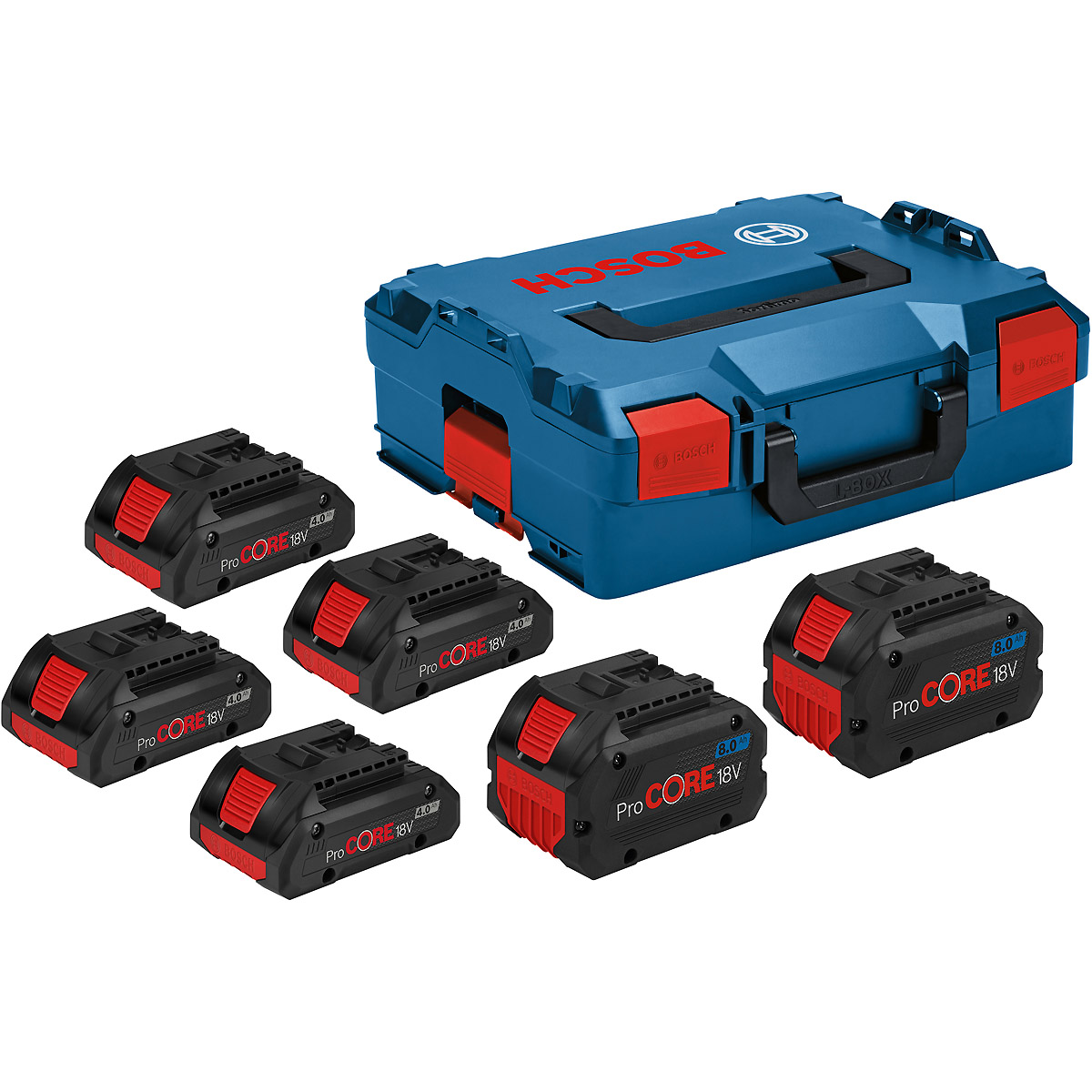 Bosch Akku-Paket 4x PC18V4.0+2x PC18V 8.0