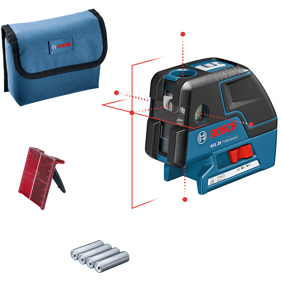Bosch Kombilaser GCL 25, mit Schutztasche