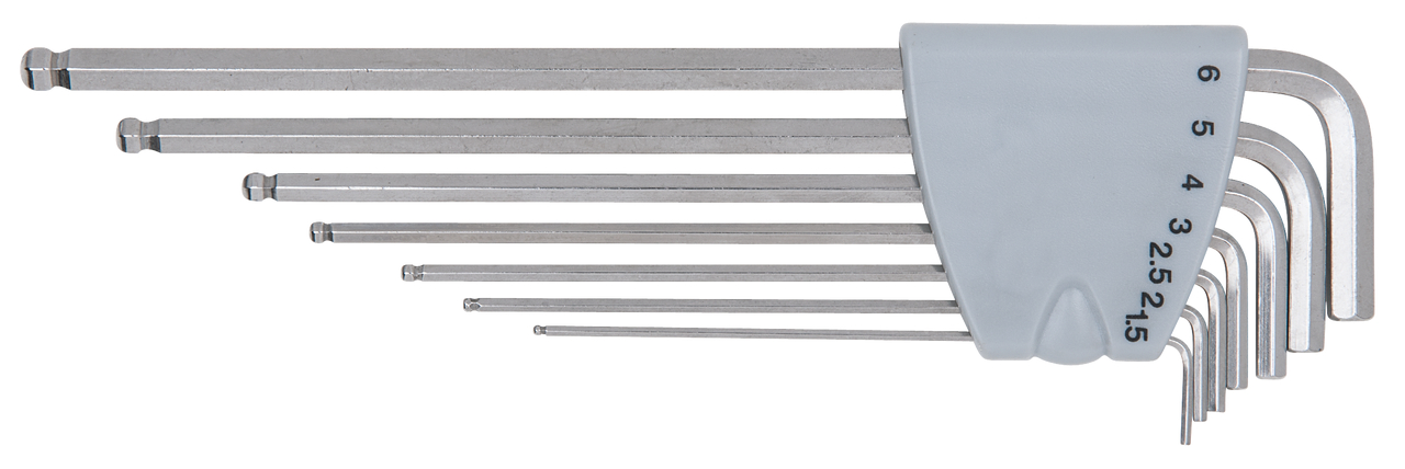 KS Tools EDELSTAHL Innen6kant-Winkelstiftschlüssel-Satz XL, 7-tlg