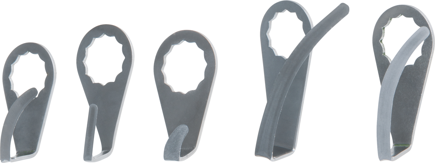 KS Tools Schaberklinge, gebogen, geschwungen, Klingenlänge 63mm