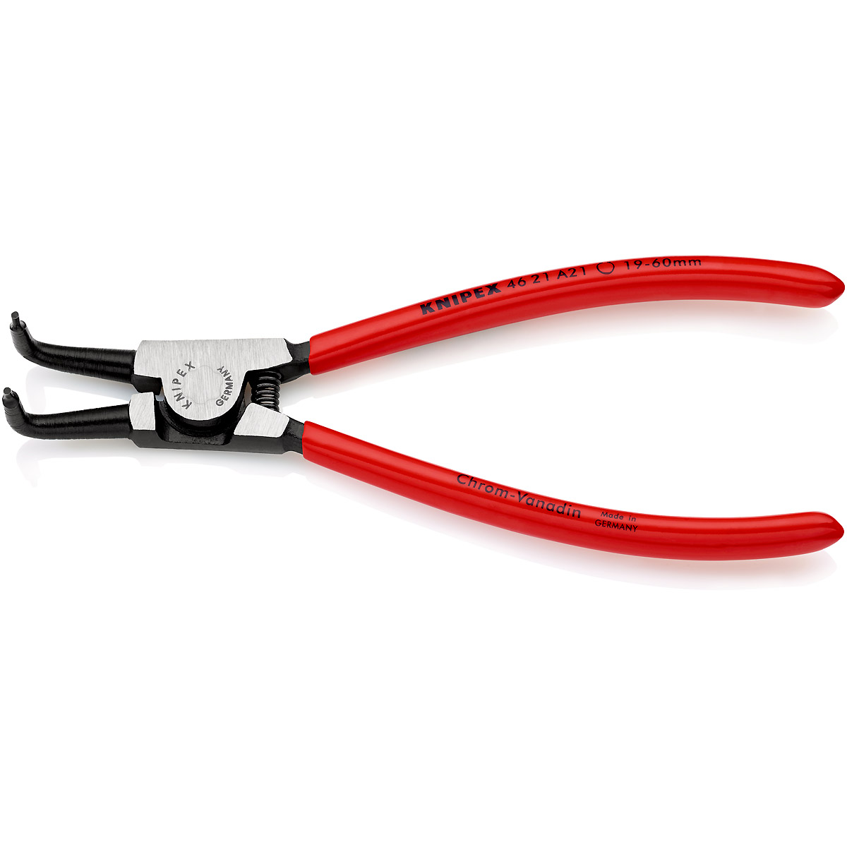 KNIPEX Sicherungsringzange atramentiert angewinkelt