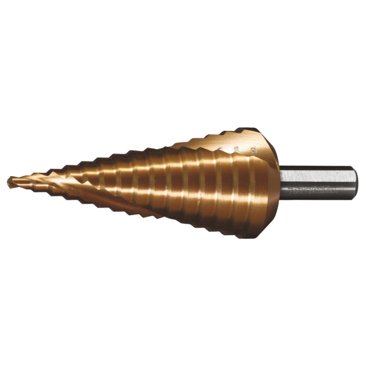 Makita Stufenbohrer HSS-TiN Rundschaft - Ø 4-32 mm - 15-stufig - HSS-TiN - spiralförmig - D-40191