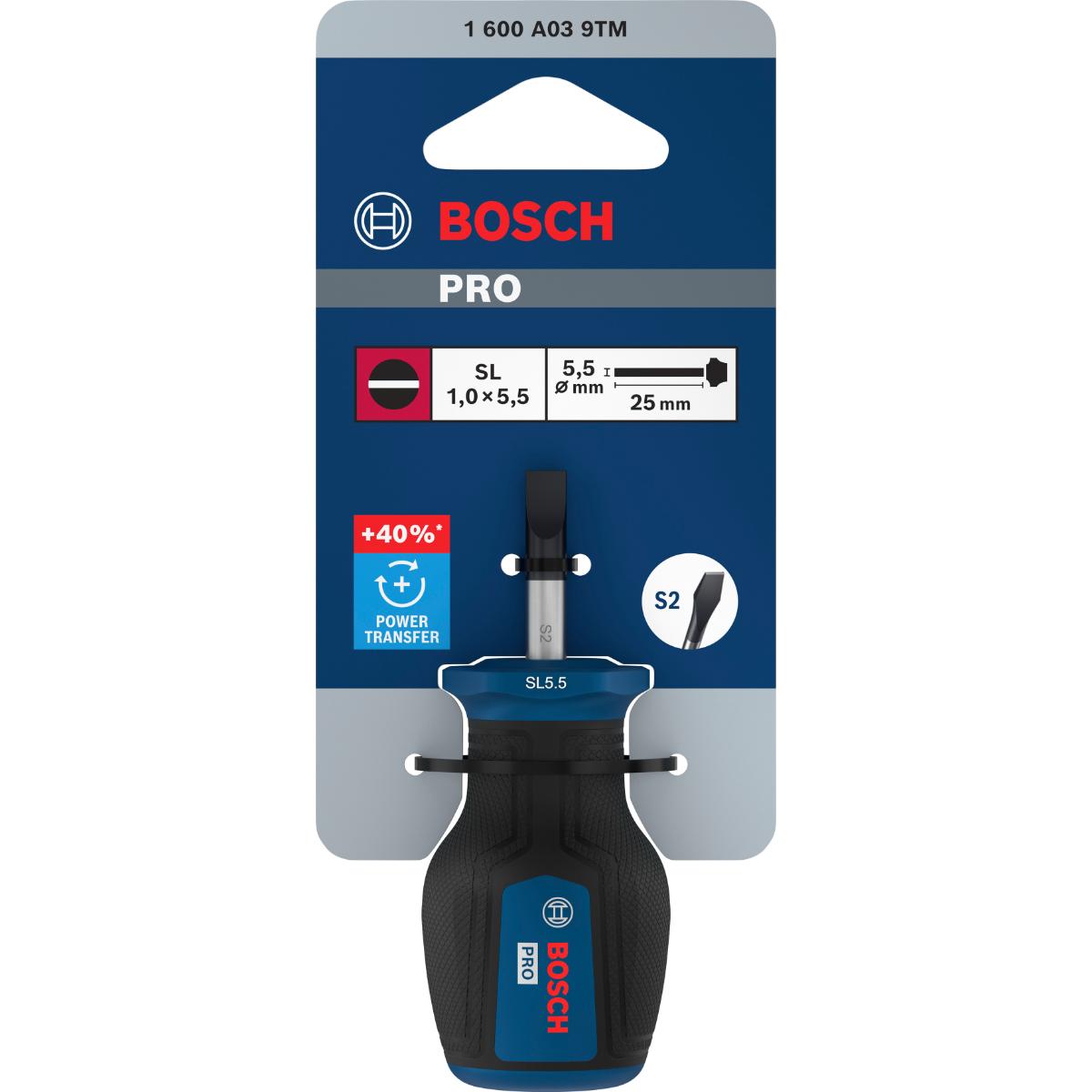 Bosch PRO Stubby-Schraubendreher SL 1,0 x 5,5 x 25 mm