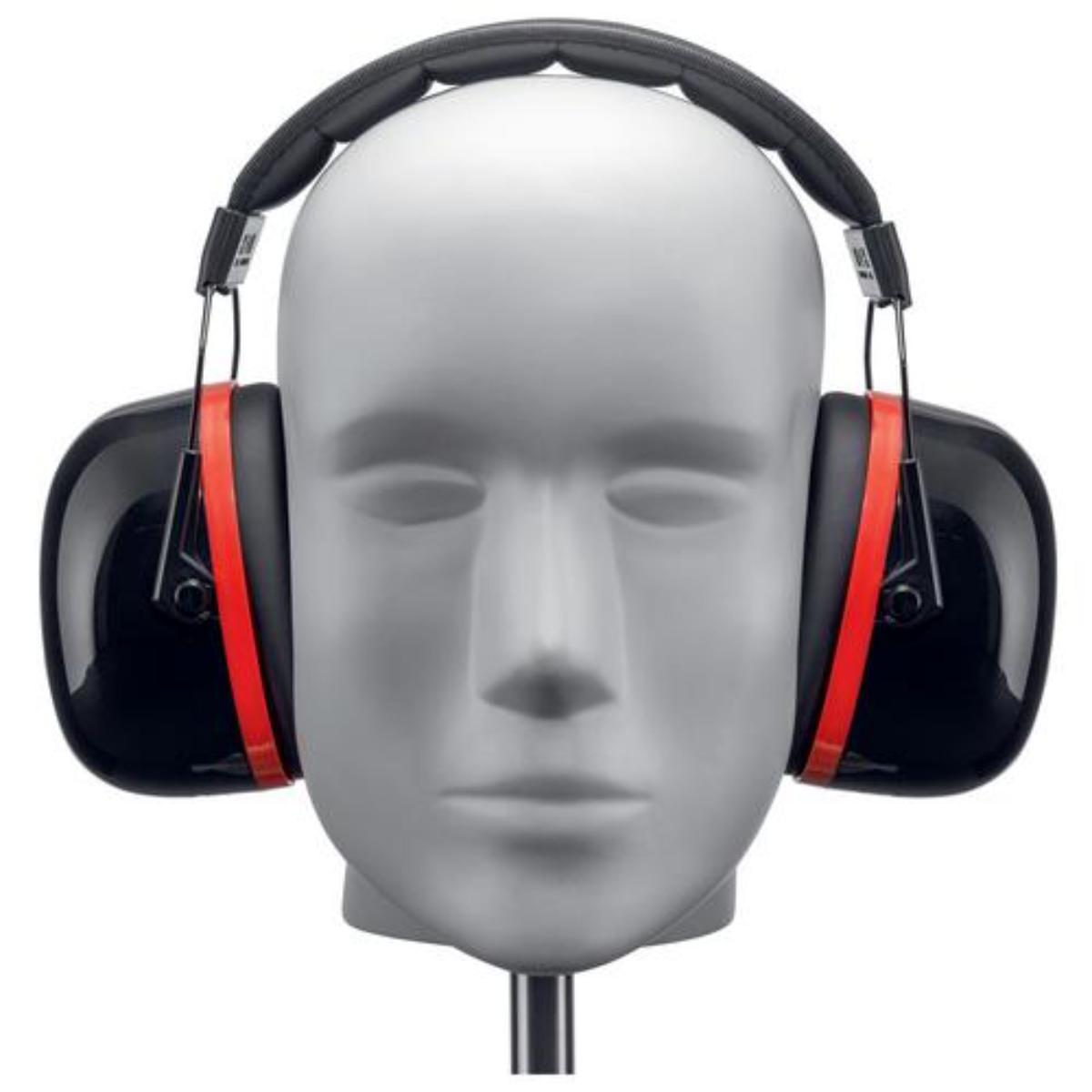 uvex K30 Kapselgehörschutz schwarz/ rot SNR 36 dB