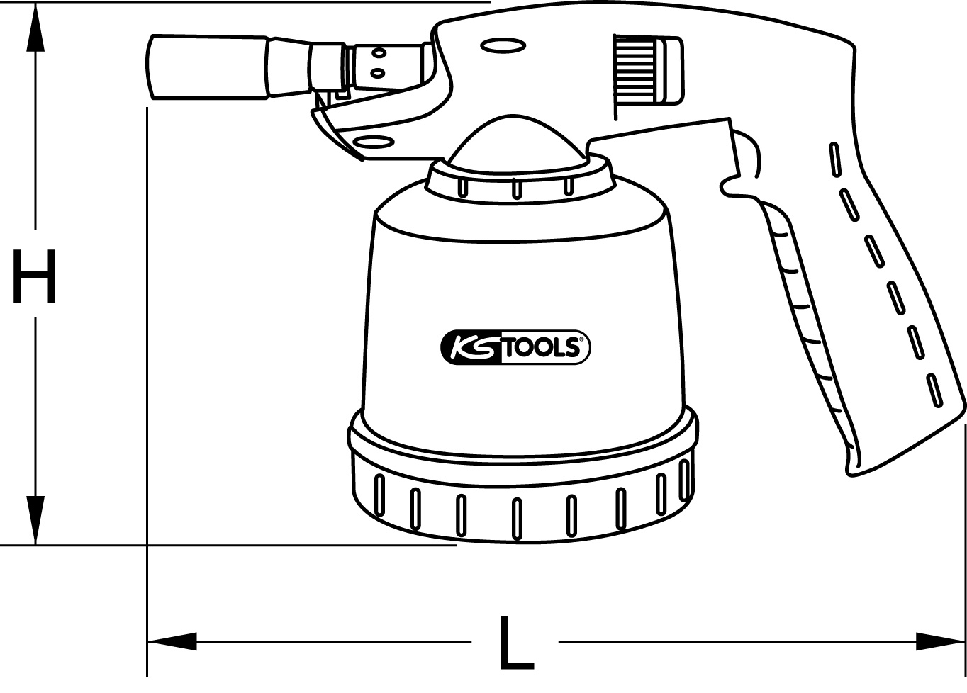KS Tools Universal-Kartuschenlötgerät, Kunststoff