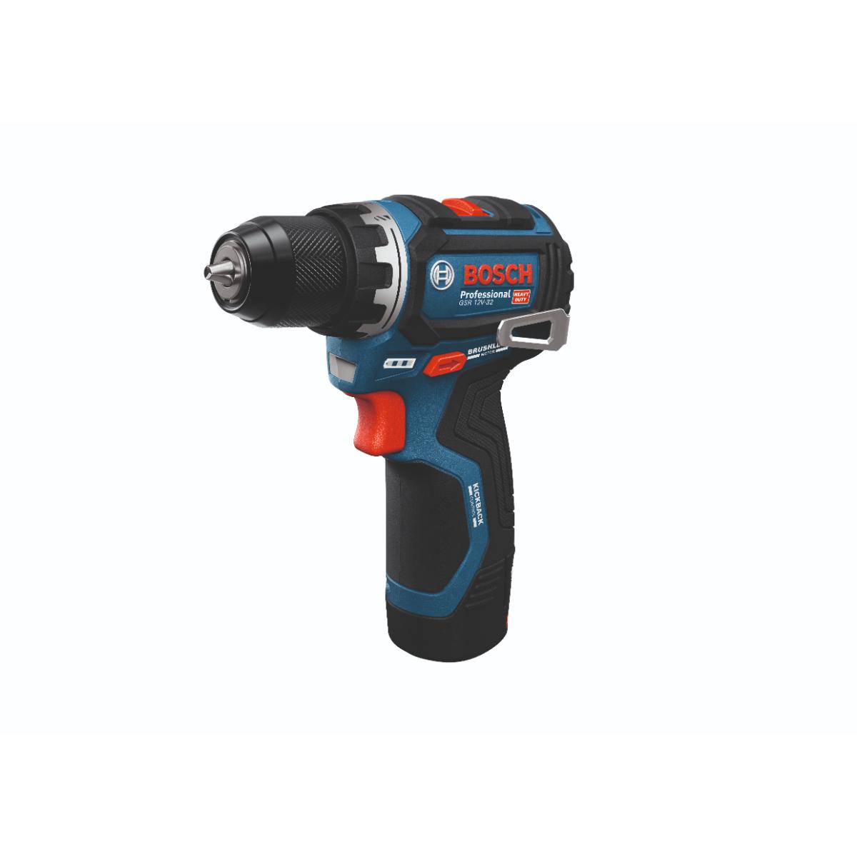 Bosch Akku-Bohrschrauber GSR 12V-32, 2 x Akku GBA 12V 2.0Ah in L-BOXX