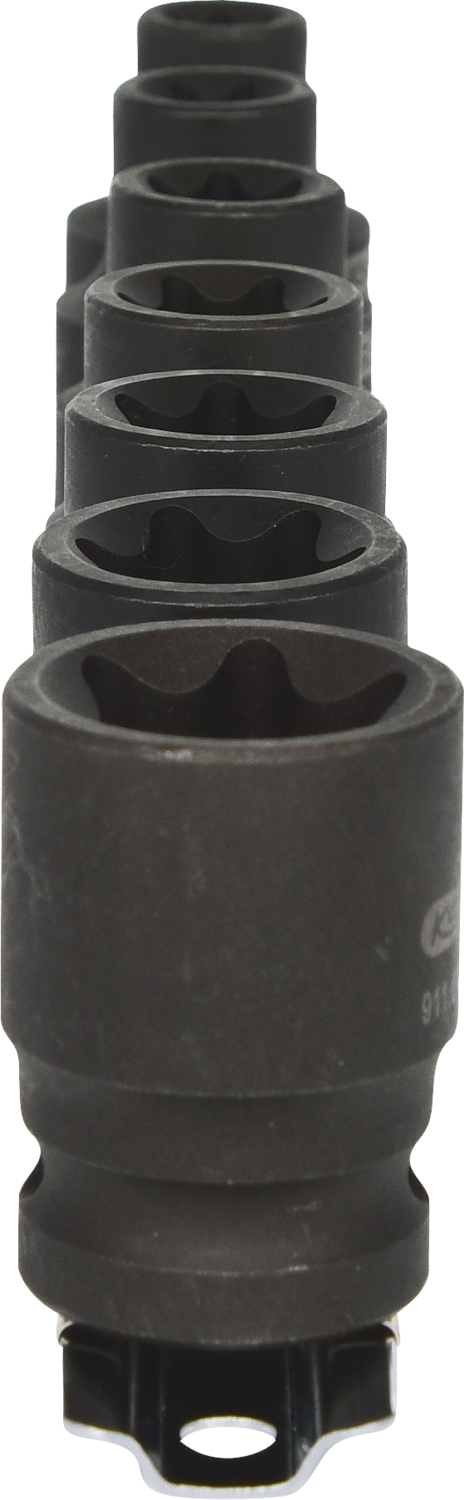 KS Tools 1/2" Torx-E-Kraft-Stecknuss-Satz, 7-tlg, E10-E24