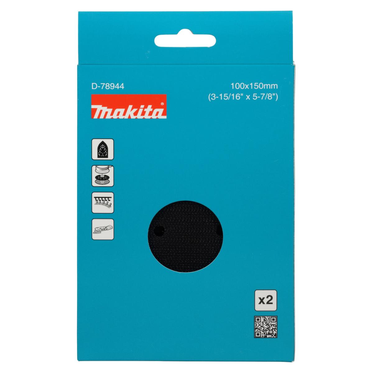 Makita Schleiftellerschutz 100 x 150 mm, Klett, 2 Stück