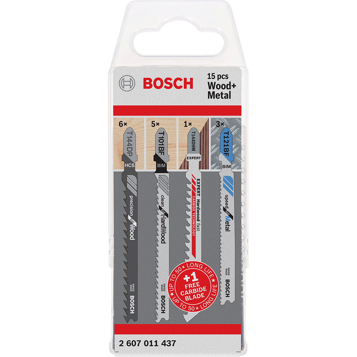 Bosch PRO JSB, Wood and Metal, 15er-Pack