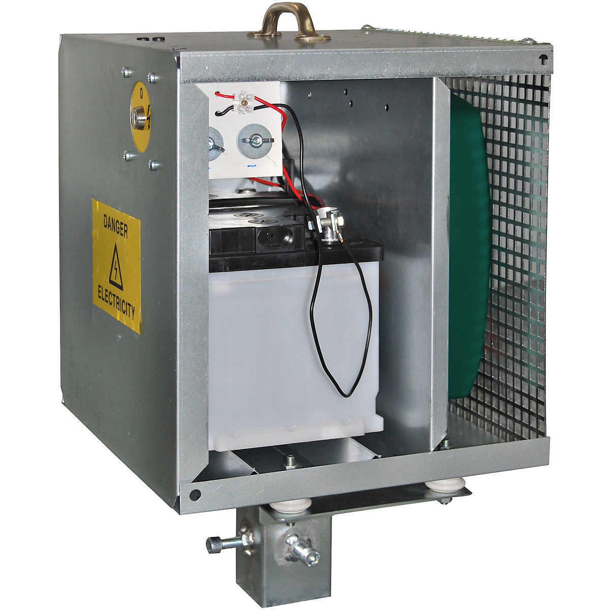 Kerbl Metall-Akkukasten elektrifizierbar