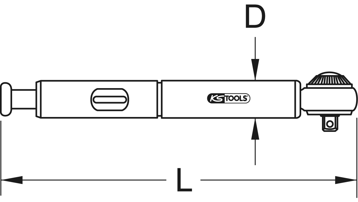 KS Tools 1/4" Mini Drehmomentschlüssel, 3-15Nm