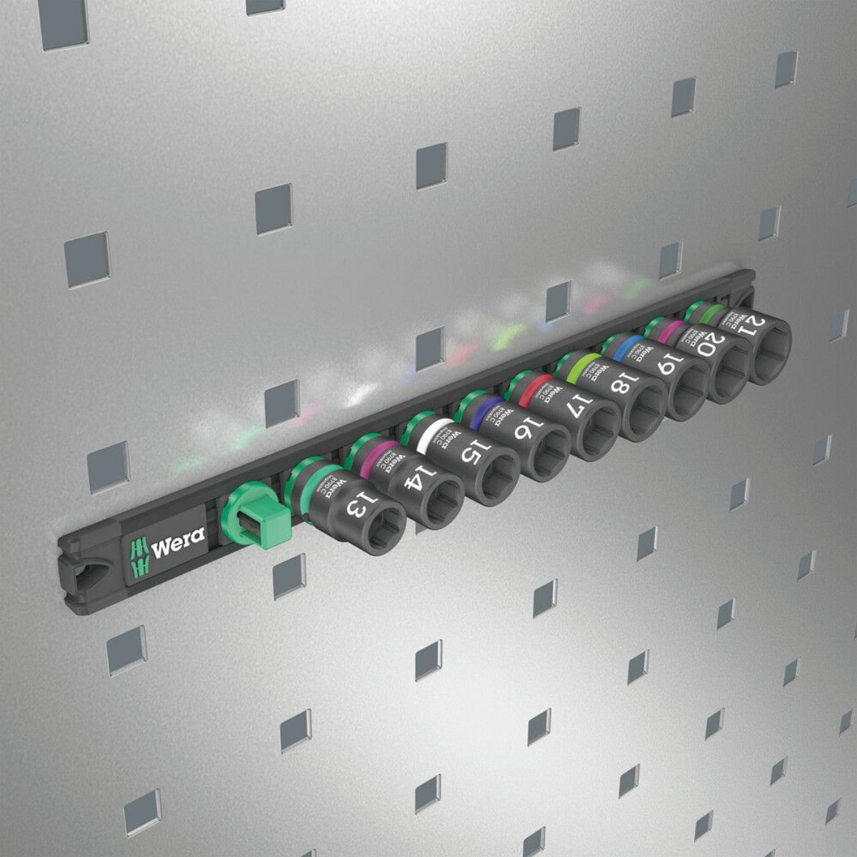Wera Nuss-Magnetleiste C Impaktor 1 Steckschlüsseleinsatz-Satz, 1/2"-Antrieb, 9-teilig