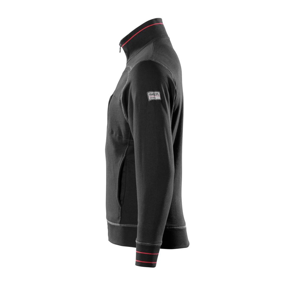 MASCOT Chania Sweatshirt mit Reißverschluss FRONTLINE Schwarz