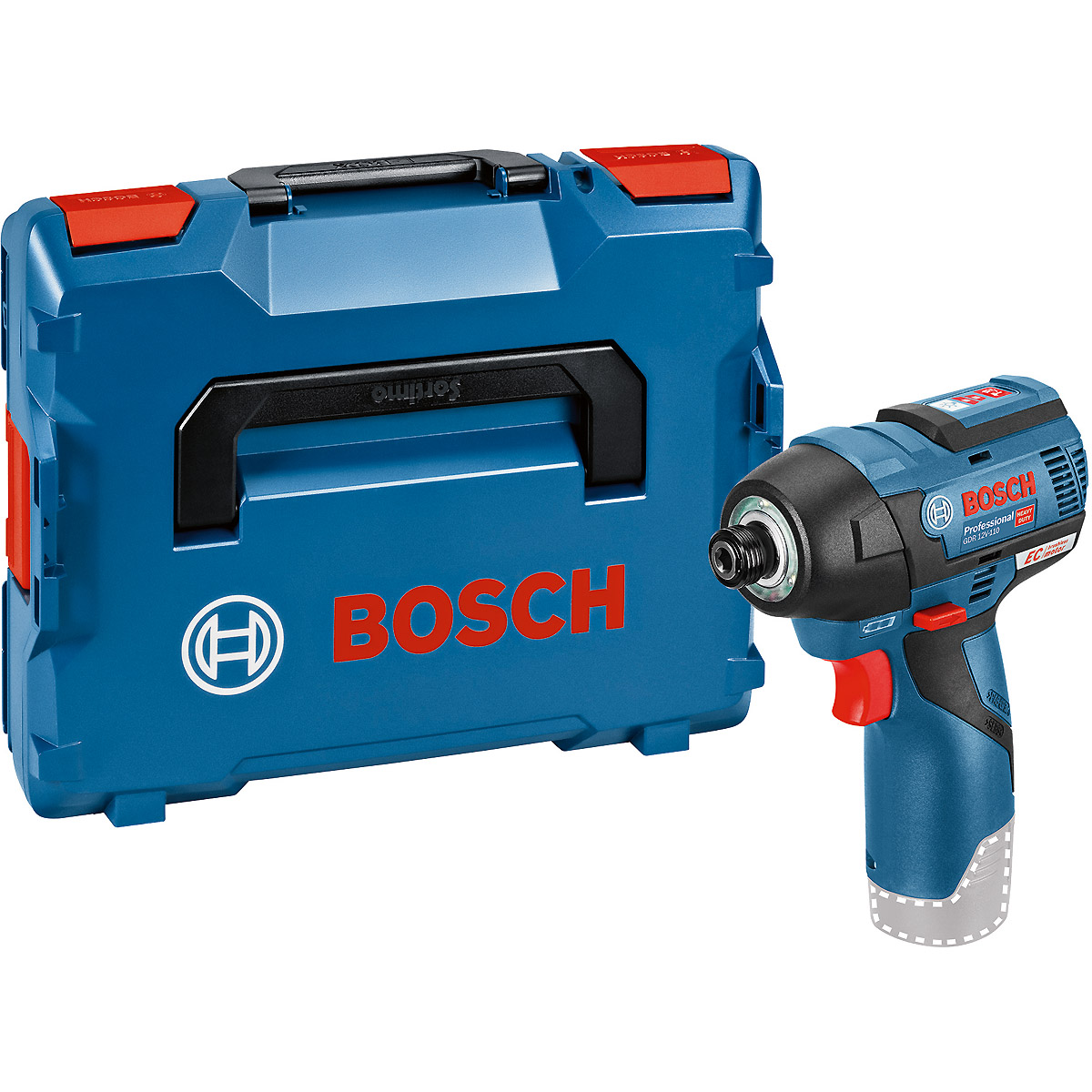Bosch Akku-Drehschlagschrauber GDR 12V-110, Solo Version, L-BOXX