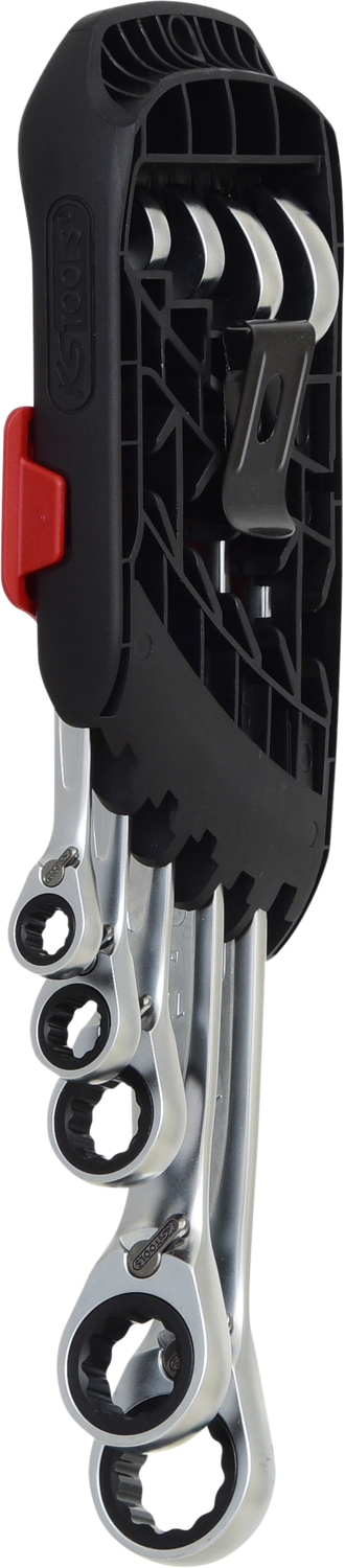 KS Tools DUO GEAR Ringmaulschlüssel-Satz,Maul-Ratschenfunktion,5-tlg, umschaltbar