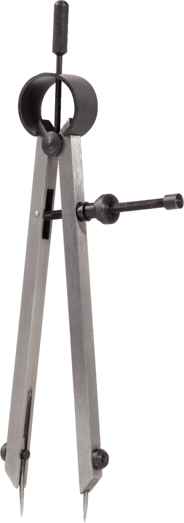 KS Tools Präzisions-Feder-Spitzzirkel mit auswechselbaren Spitzen