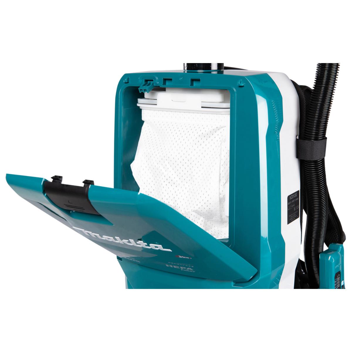 Makita Akku-Rucksackstaubsauger 40V max. - 200 mbar - 6 l - VC012GZ01