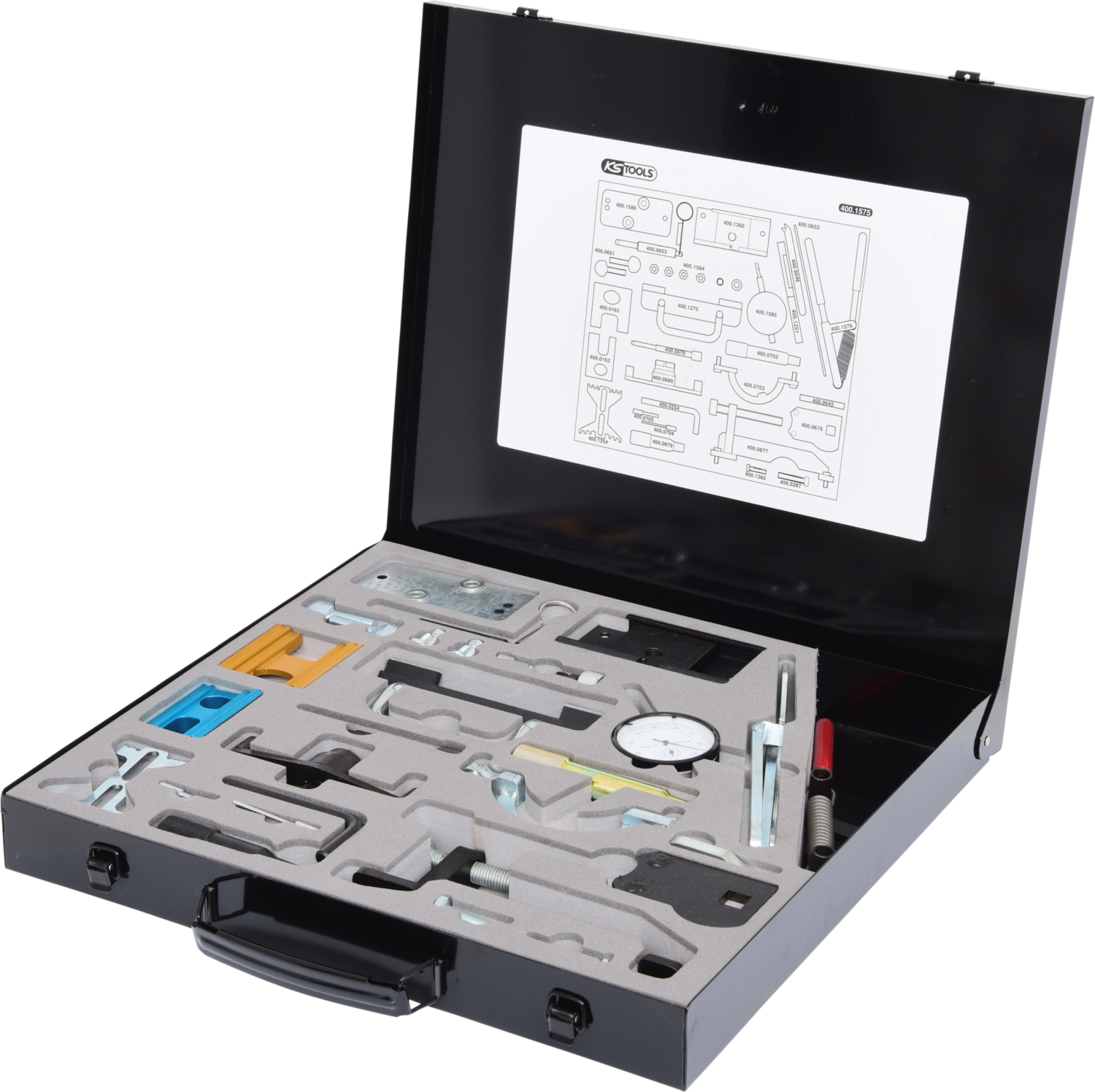 KS Tools Motoreinstell-Werkzeug-Satz für Isuzu - GM - Opel - Saab, 32-tlg