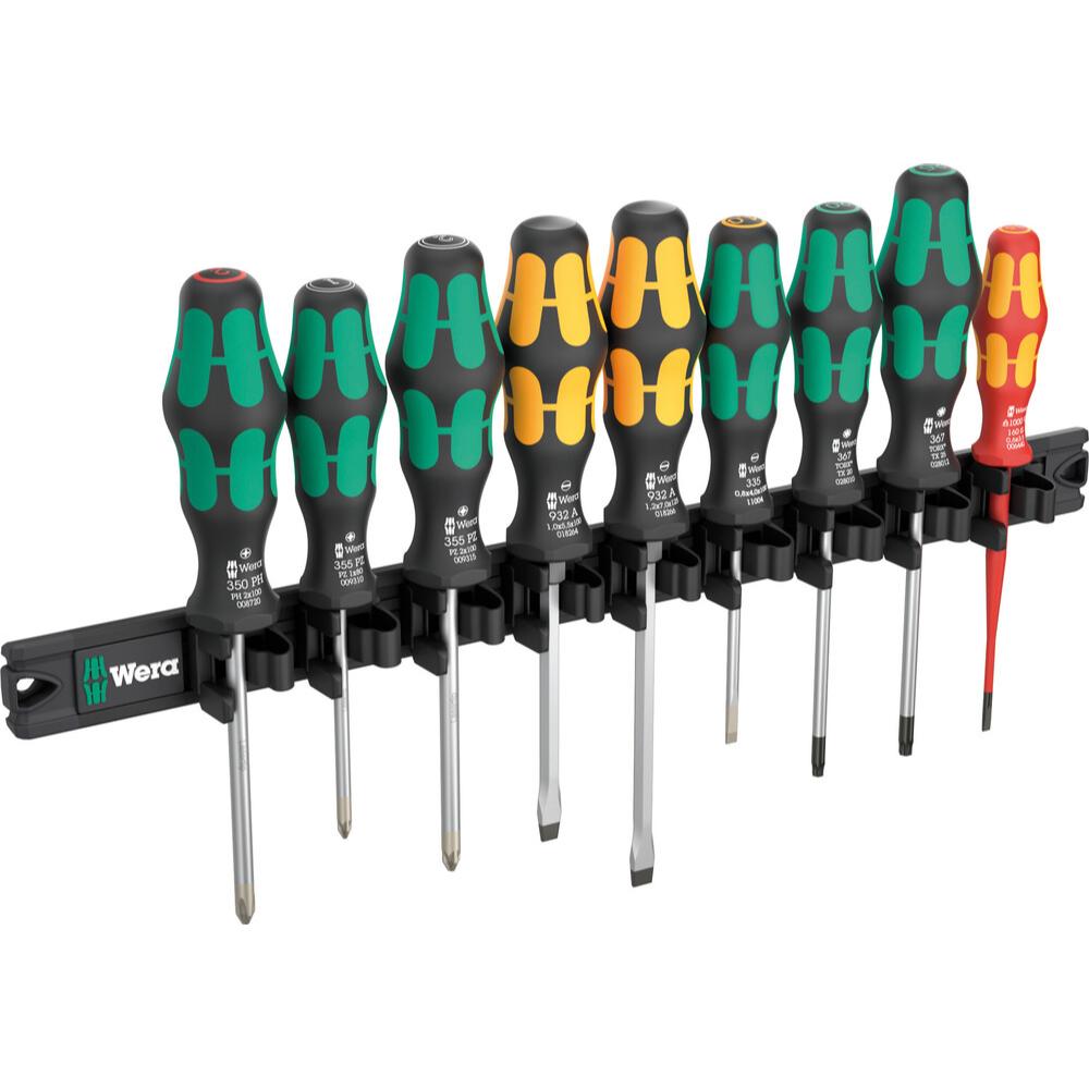 Wera 9650 Magnetleiste Kraftform Schraubendreher-Satz