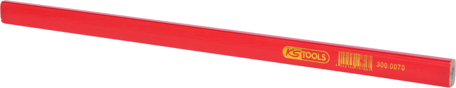 KS Tools Zimmermanns-Bleistift, rot, HB