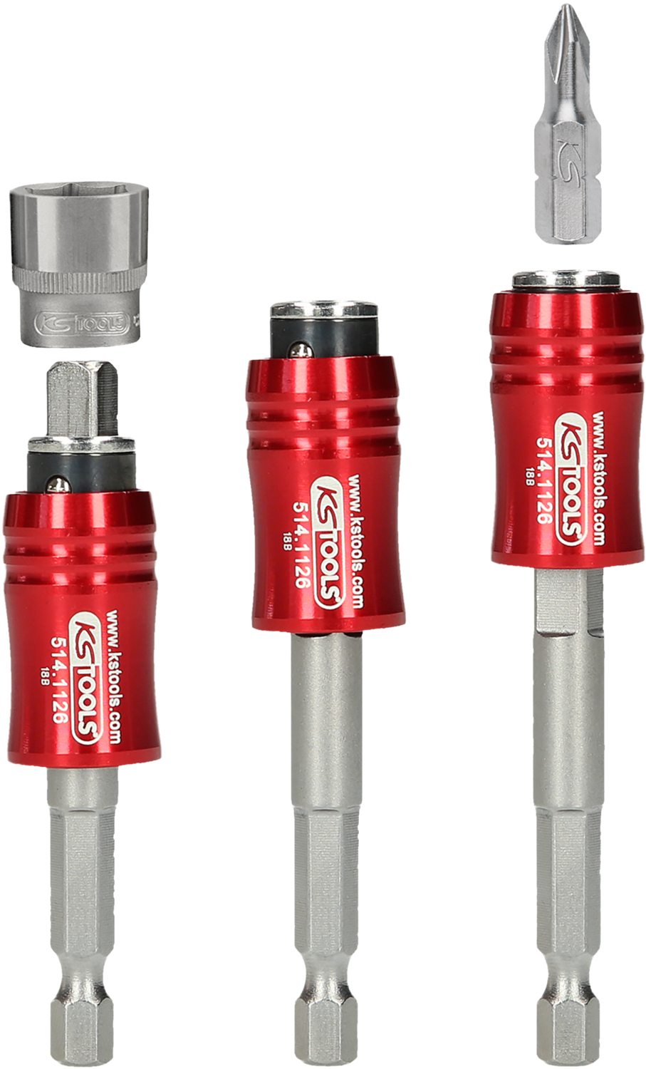 KS Tools 1/4" 2in1 Schnellwechsel-Bithalter