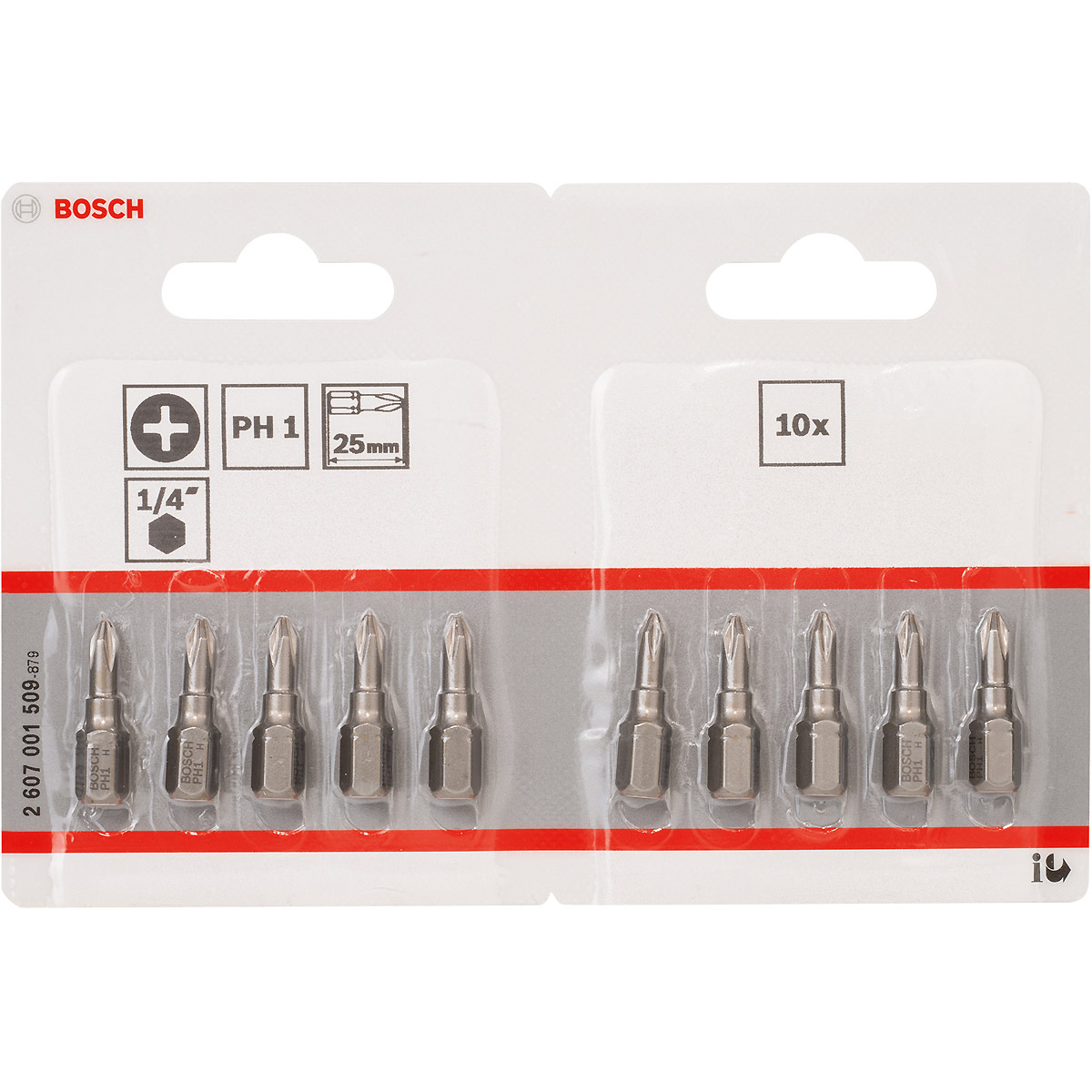 Bosch Schrauberbit Extra-Hart, Kreuzschlitz PH1