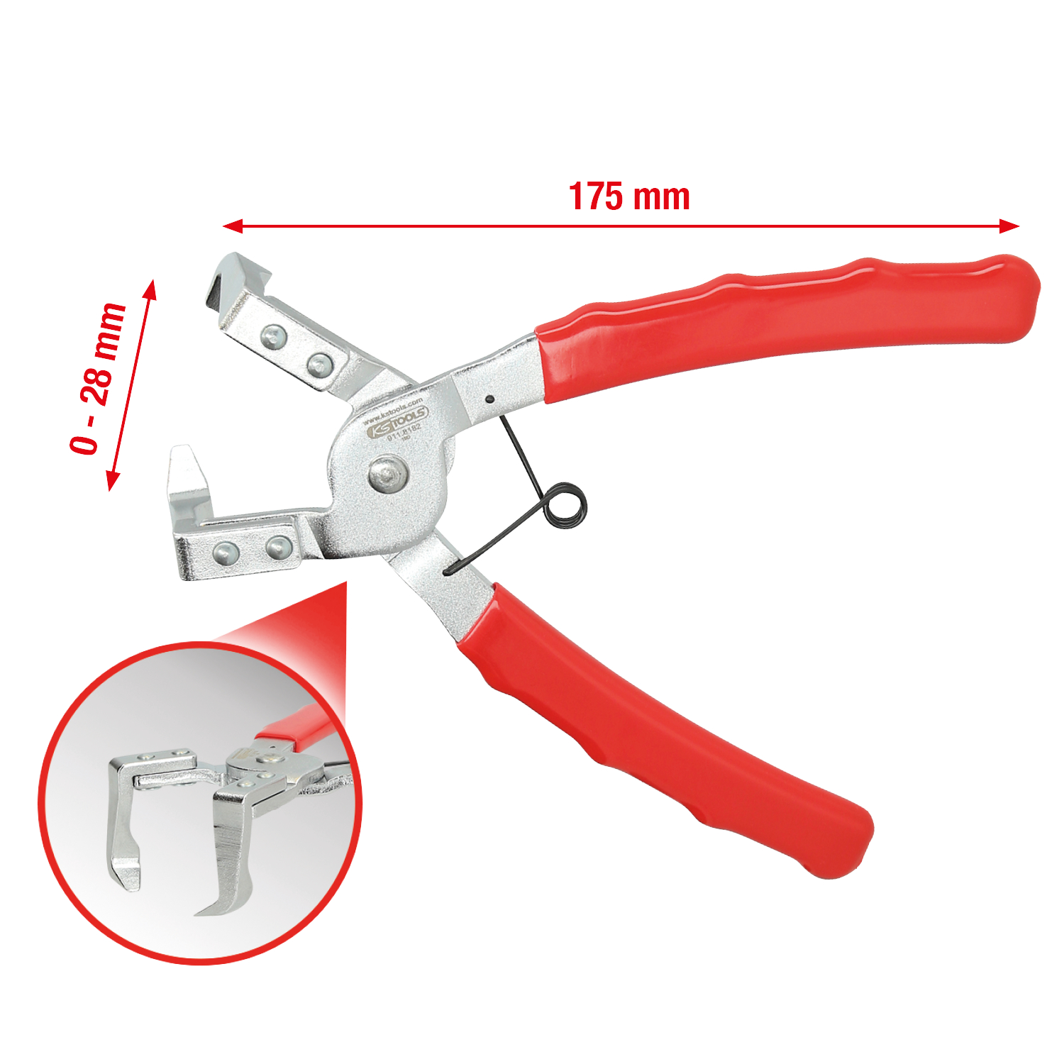 KS Tools Clip-Zange, abgewinkelt